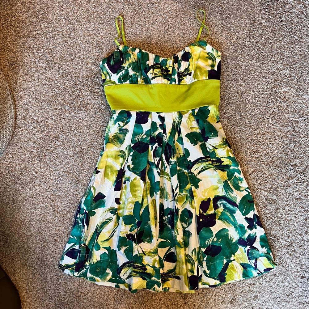 NWOT Y2K Green Dress
